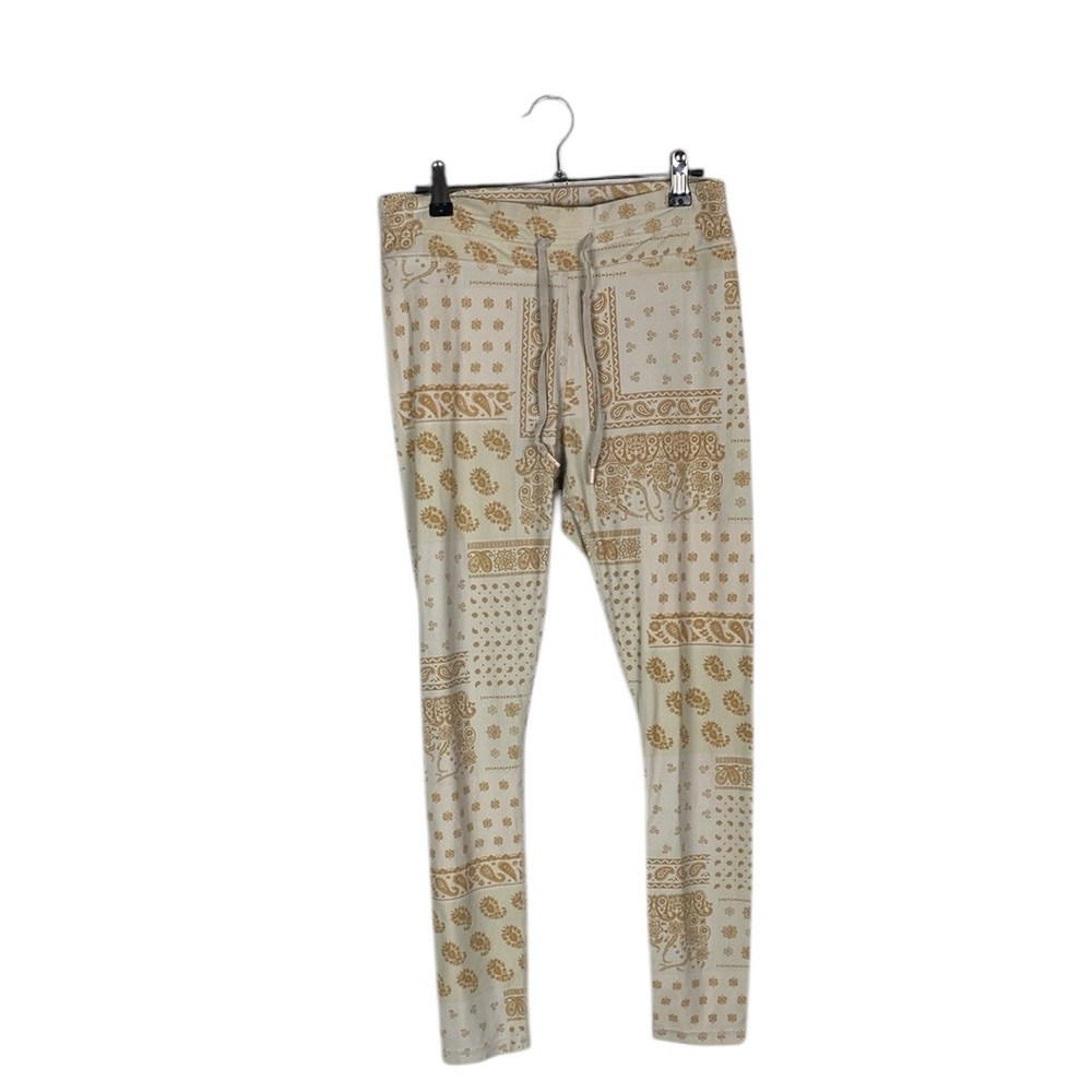 The upside paisley jogger leggings